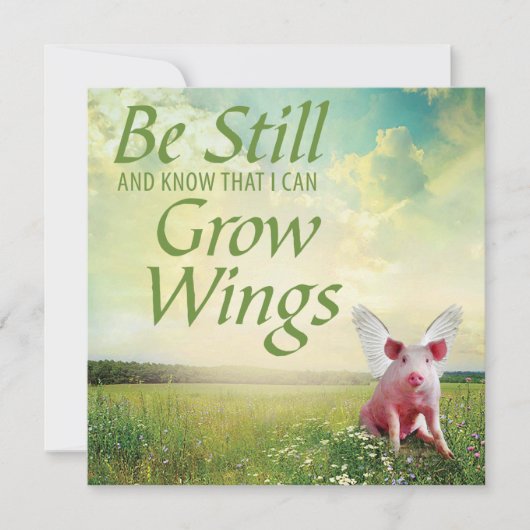 geloof in varkens kaart (Voorkant)