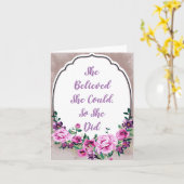 Geloof in vrouwen kaart (Gele Bloem)