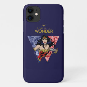 "Geloof in Wonder" Wonder Woman Lasso Comic Logo Case-Mate iPhone Case