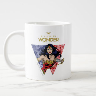 "Geloof in Wonder" Wonder Woman Lasso Comic Logo Grote Koffiekop