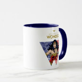 "Geloof in Wonder" Wonder Woman Lasso Comic Logo Mok (Voorkant rechts)