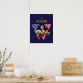 "Geloof in Wonder" Wonder Woman Lasso Comic Logo Poster (Keuken)