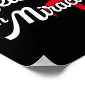 Geloof in wonderen. Aandacht voor bloedkanker Poster (Hoek)