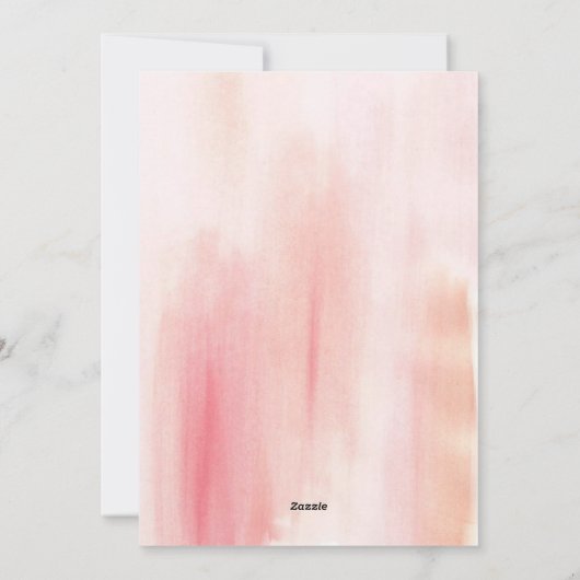 Geloof in wonderen ⎢ Blush Photo Holiday Kaart (Achterkant)