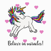 Geloof in wonderen! Eenhoorn T-shirt - Aanpassen