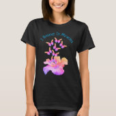 Geloof in wonderen Hibiscus flower Butterflies T-shirt (Voorkant)