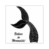 Geloof in Zeemeerminnen Rubberstempel (Afrduk)