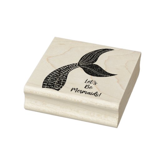 Geloof in zeemeerminnen rubberstempel (Stempel)