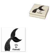 Geloof in zeemeerminnen rubberstempel (Gestempeld)