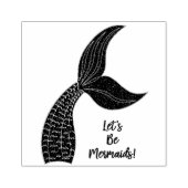 Geloof in zeemeerminnen rubberstempel (Afrduk)