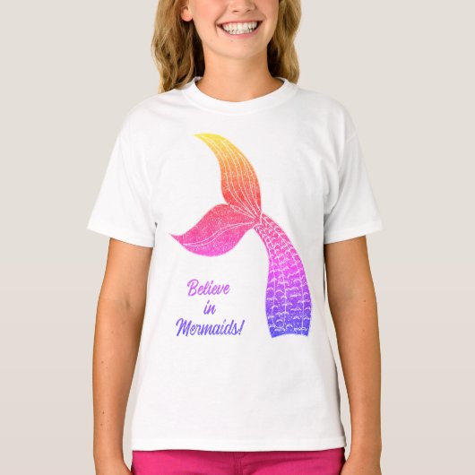 Geloof in zeemeerminnen t-shirt (Voorkant)