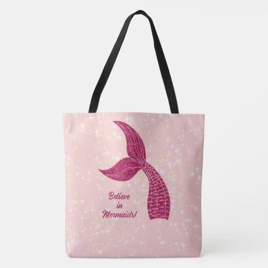 Geloof in zeemeerminnen tote bag (Voorkant)