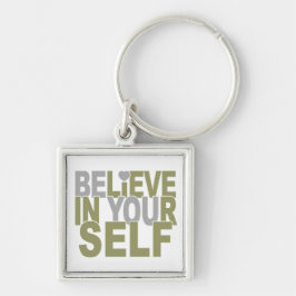 GELOOF IN ZICH zeer belangrijke ketting Sleutelhanger