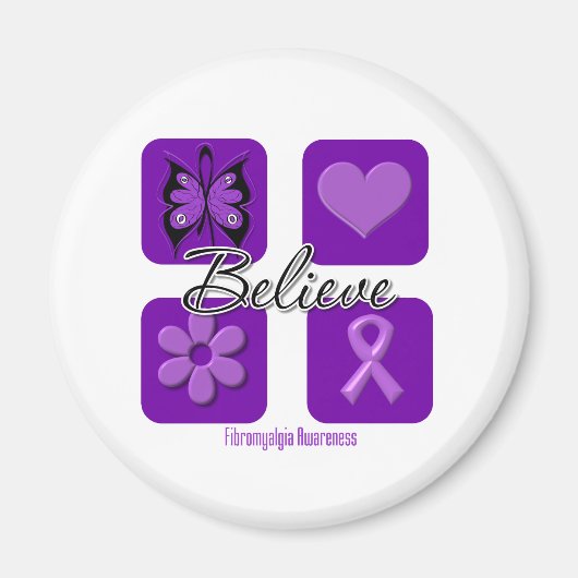 Geloof inspiratie fibromyalgie magneet (Voorkant)