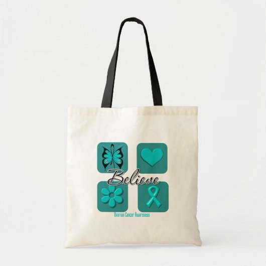 Geloof inspiratie ovariumkanker tote bag (Voorkant)