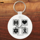 Geloof inspiraties Melanoma Sleutelhanger (Voorkant)