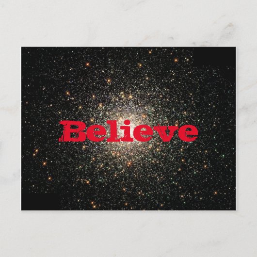 "GELOOF"-Inspirerend Briefkaart (Voorkant)