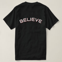 Geloof Inspirerend Citaat Heren Zwarte T-shirt