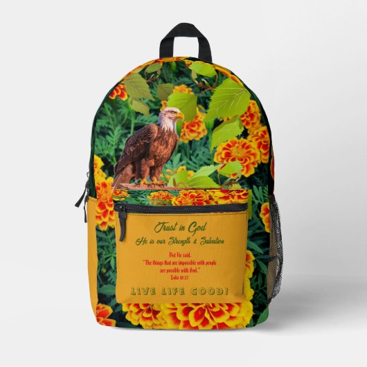 Geloof Inspirerend Motivaties Gedrukte Rugzak (Voorkant)