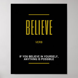 Geloof Inspirerend prijsopgave Poster