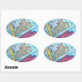 Geloof Inspirerend Woord Kunst Sticker Decals (Vel)