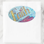 Geloof Inspirerend Woord Kunst Sticker Decals (Tas)