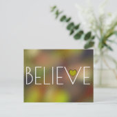 GELOOF Inspirerend Word Cute Briefkaart (Staand voorkant)