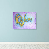 Geloof Inspirerend Word Painting Canvas Art (Insitu (Houten vloer))