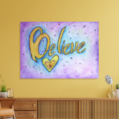 Geloof Inspirerend Word Painting Canvas Art (Insitu (Woonkamer))