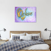 Geloof Inspirerend Word Painting Canvas Art (Insitu (Slaapkamer))