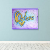 Geloof Inspirerend Word Painting Canvas Art Afdruk (Insitu (Houten vloer))