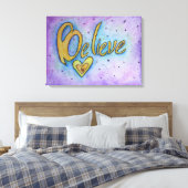 Geloof Inspirerend Word Painting Canvas Art Afdruk (Insitu (Slaapkamer))