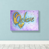 Geloof Inspirerend Word Painting Canvas Art Afdruk (Insitu (Houten vloer))