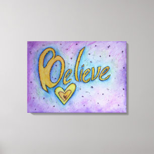 Geloof Inspirerend Word schilderende Canvas Kunst