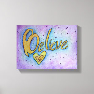 Geloof Inspirerend Word schilderende Canvas Kunst