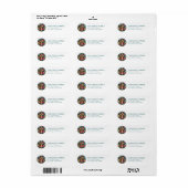 Geloof & Inspirerende Retouradreslabels Etiket (Full Sheet)