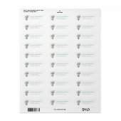 Geloof & Inspirerende Retouradreslabels Etiket (Full Sheet)