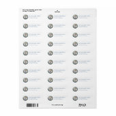 Geloof & Inspirerende Retouradreslabels Etiket (Full Sheet)