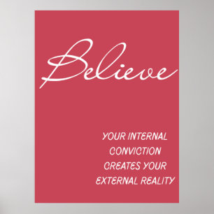 Geloof Interne Overtuiging Citaat Print