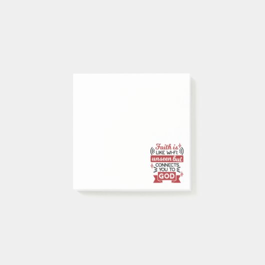 Geloof is als Wi-Fi: onzichtbaar maar verbindt je Post-it® Notes (Voorkant)