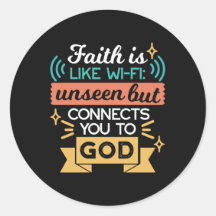 Geloof is als WiFi Grappige Christelijke Citaat Ku