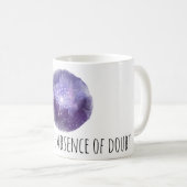 ** GELOOF IS DE AFWEZIGHEID VAN TWIJFEL Paardenblo Koffiemok (Voorkant rechts)