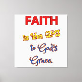 Geloof is de GPS opgerekt canvasprint Canvas Afdruk (Voorkant)