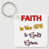 Geloof is de GPS-Sleutelhanger Sleutelhanger (Voorkant)