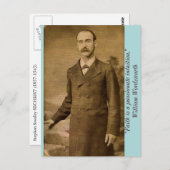 "Geloof is een gepassioneerde intuïtie." Wllm Word Briefkaart (Voorkant / Achterkant)