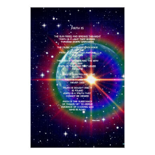 Geloof is gedicht Poster