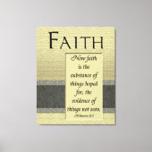 Geloof is het met stof omwikkelde canvas (Voorkant)