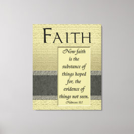 Geloof is het met stof omwikkelde canvas