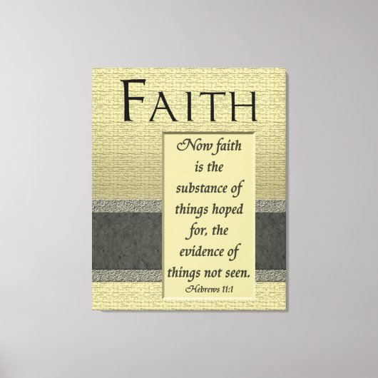 Geloof is het met stof omwikkelde canvas (Voorkant)