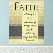 Geloof is het met stof omwikkelde canvas (Insitu (Houten vloer))